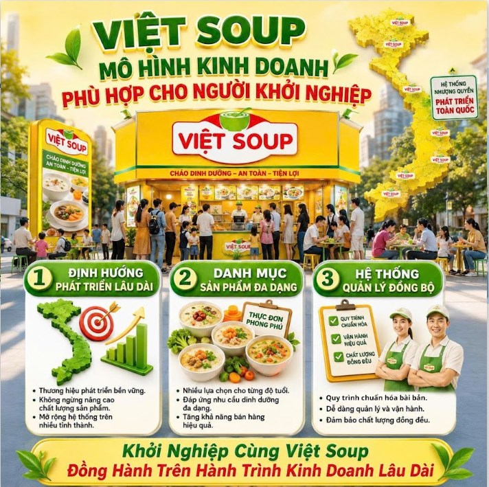 Mở Tiệm Cháo Việt Soup: Cơ Hội Kinh Doanh Đáng Đầu Tư